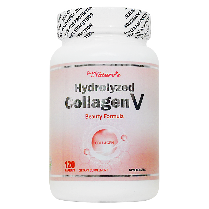 Hydrolyzed Marine Collagen V - 120 Capsules - PNC Pure Natures Canada