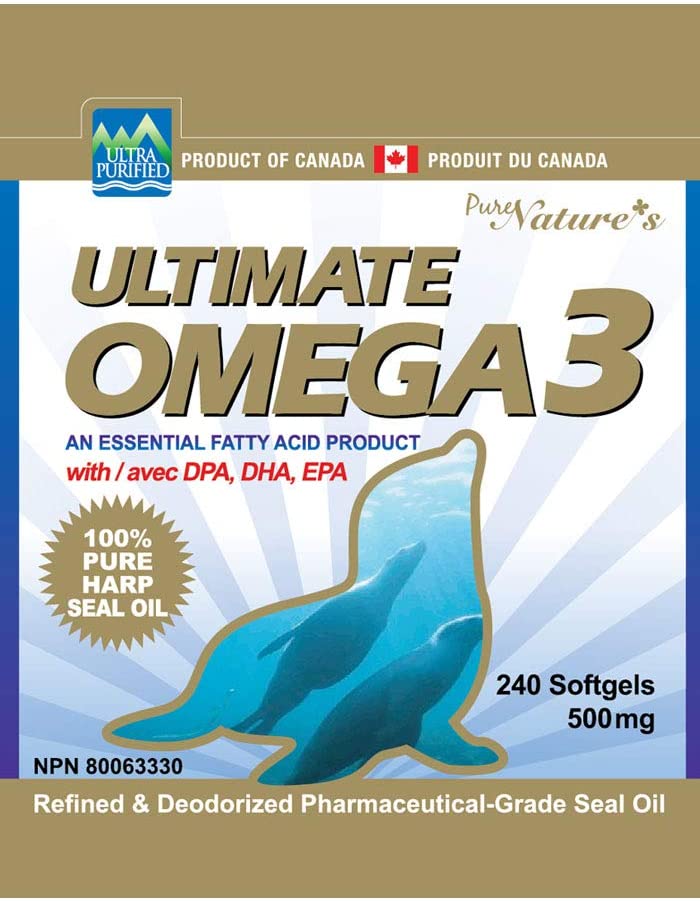 
                  
                    Ultimate Omega 3 | Seal Oil | 500mg - PNC Pure Natures Canada
                  
                